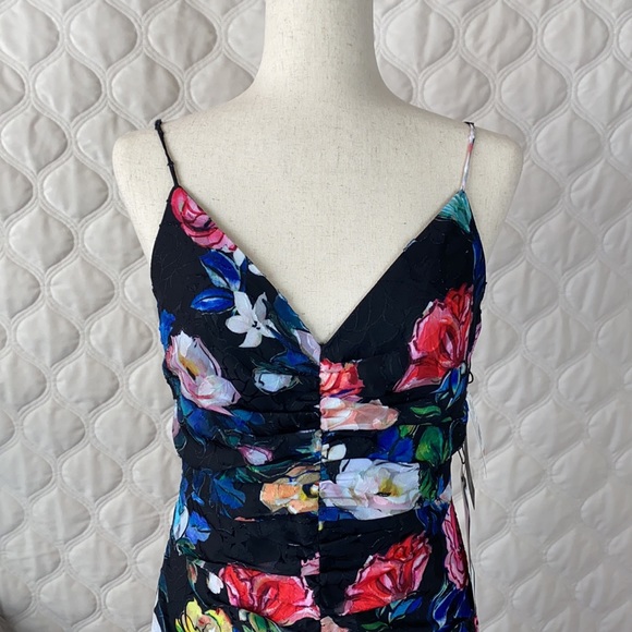 NWT Aidan Mattox Ruffled High/Low Cocktail Dress - Picture 7 of 12